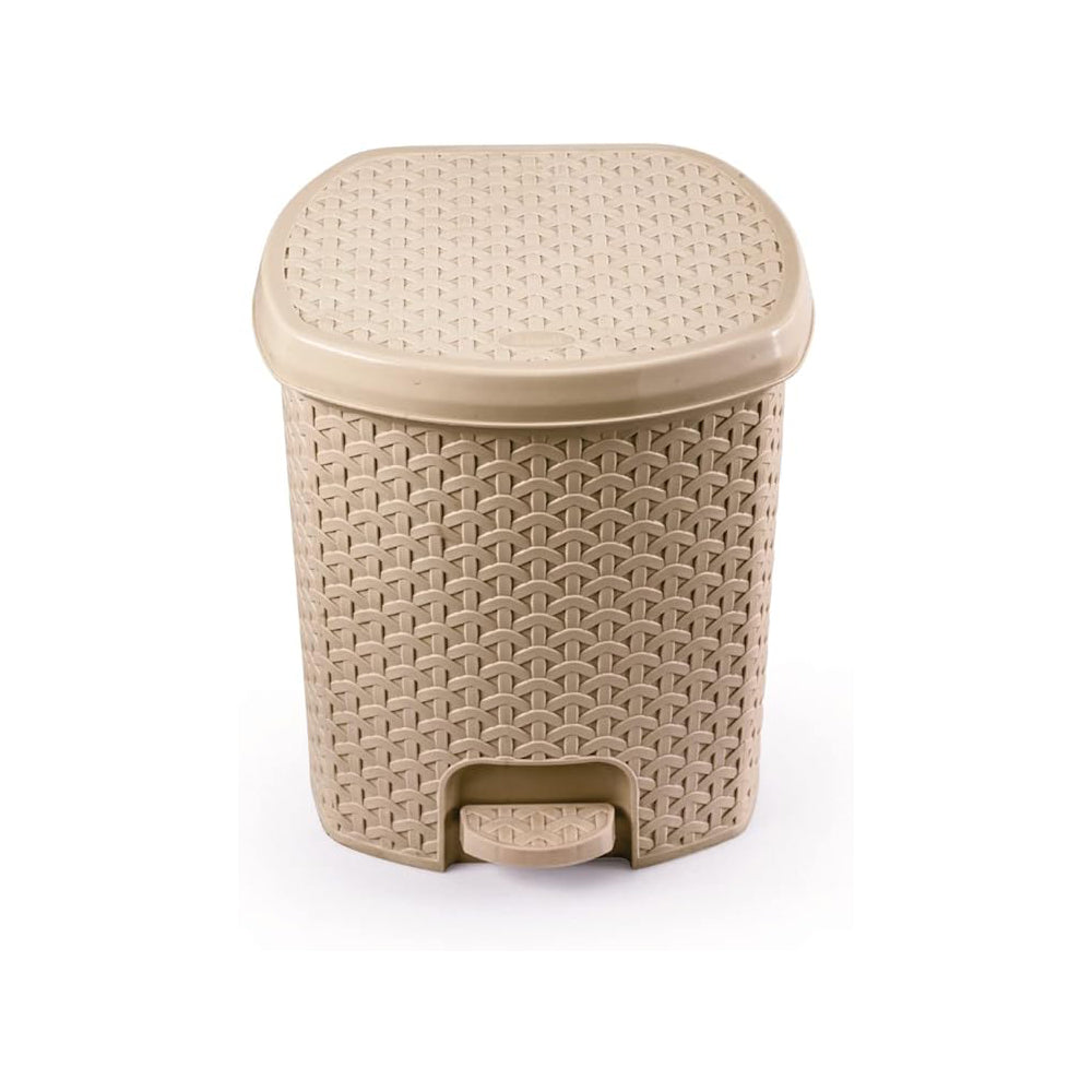 National Rattan Design Plastic Wastebasket 3