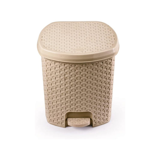 National Rattan Design Plastic Wastebasket 2