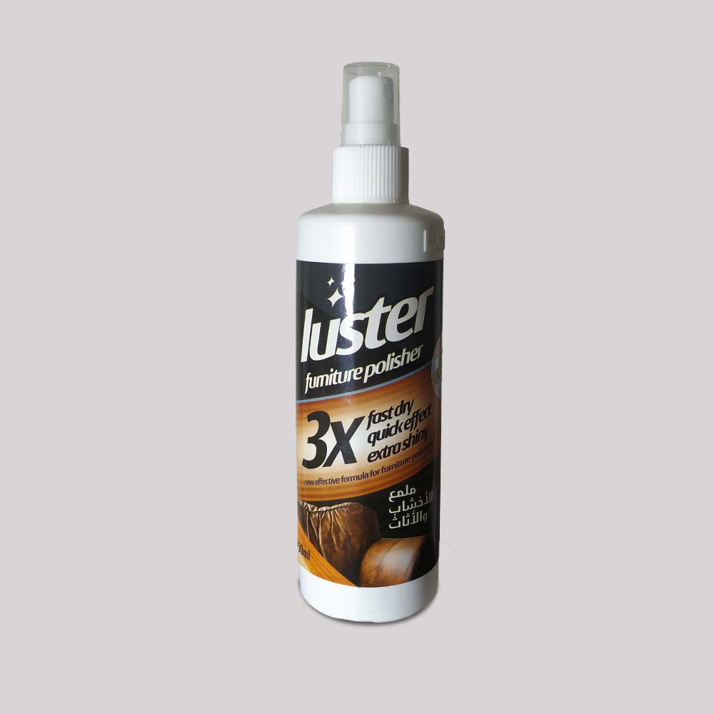 Luster wood and leather polish