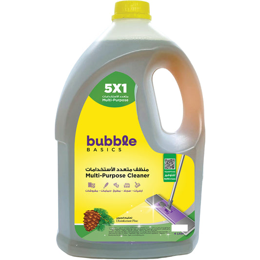باببل منظف متعدد الاستخدامات 5*1 - صنوبر - 4 لتر / BBL Multi-Purpose Cleaner 5X1 Pine 4 liter