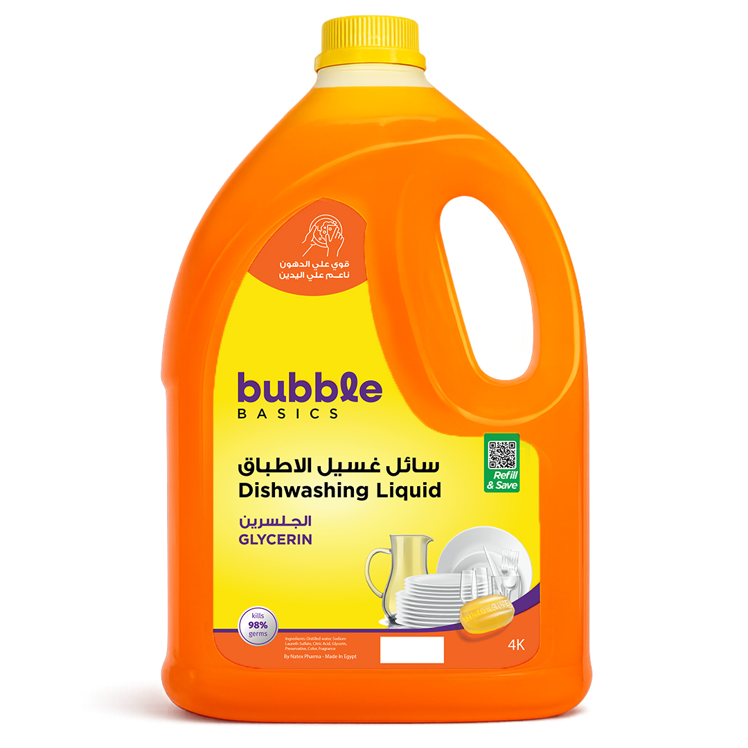باببل صابون أطباق باببل بالجلسرين - 4 لتر / BBL Glycerin Dishwashing Liquid 4 L