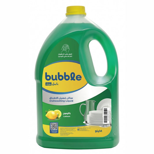 Bubble Dishwashing Liquid Green Lemon 4kg