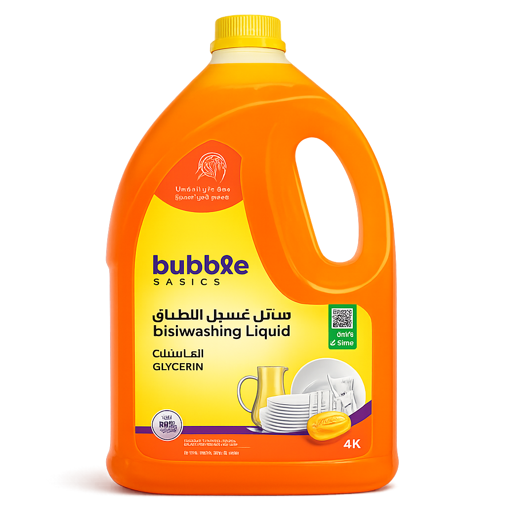باببل صابون أطباق باببل بالجلسرين - 4 لتر / BBL Glycerin Dishwashing Liquid 4 L