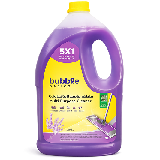 باببل منظف متعدد الاستخدامات 5*1 - الافندر - 4 لتر / BBL Multi-Purpose Cleaner 5X1 Lavender 4 liter